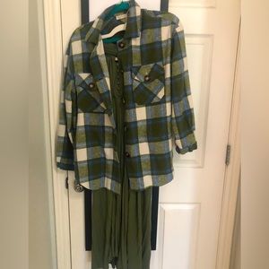 ROOLEE The Hidden Falls Blue & Green Shacket | Size Medium | Bundle & Save 💲